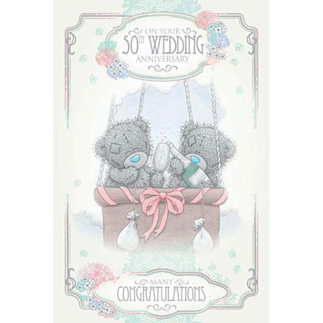 50th Golden Wedding Anniversary Me to You Bear Card £2.49